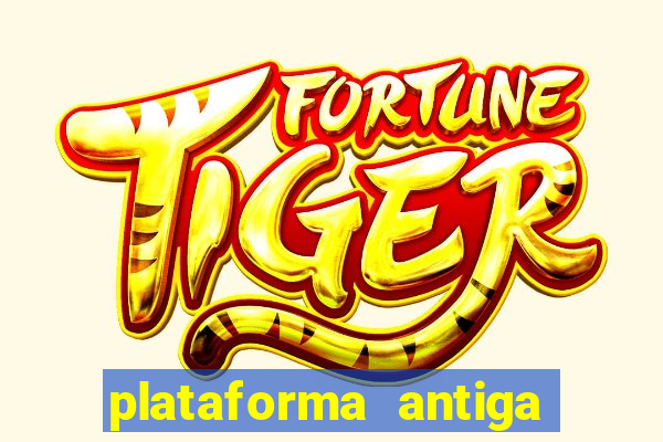 plataforma antiga de jogos